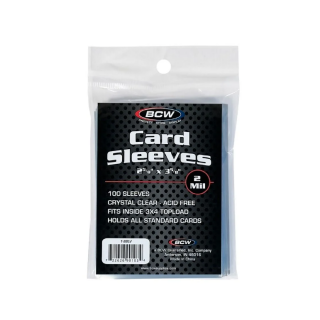 BCW - Standard Sleeves - Regular Soft Card Sleeves (100pc)