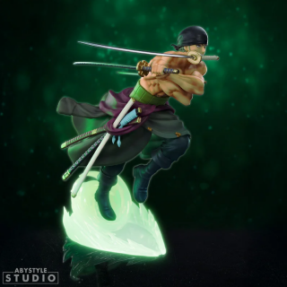 Φιγούρα Statue AbyStyle - One Piece - Roronoa Zoro (Glows in the Dark) #100 (18cm)
