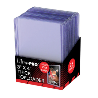 UP - Toploader - 3'' x 4'' Thick 55pt Regular Border (25pcs)