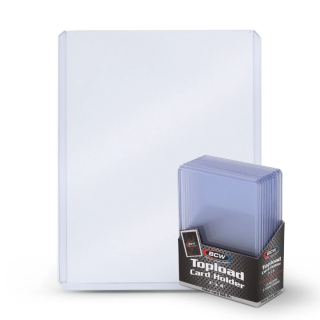 BCW Toploader - 3'' x 4'' Thick Card 108pt (10pcs)